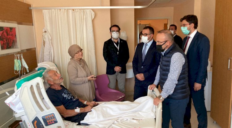 Turan’dan hastane ziyareti 