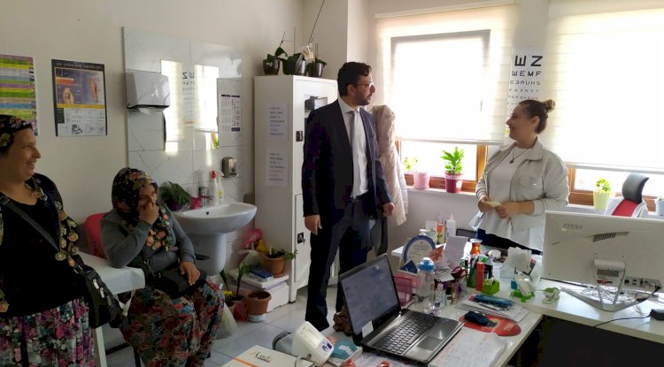 Ezine’de sağlık tesislerini inceledi (05.10.2022)