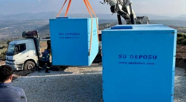 Kızılkeçili’ye 50 tonluk su deposu