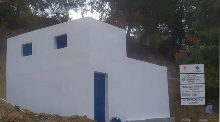 Bir köye daha içme suyu deposu