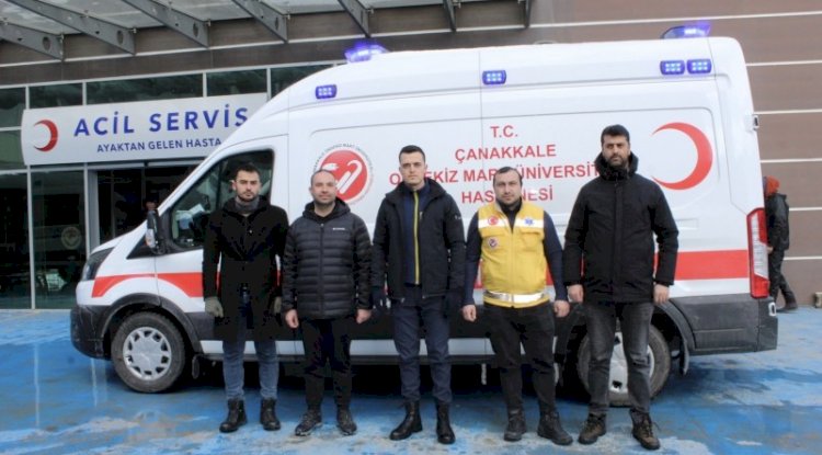 Bir destek de ÇOMÜ hastanesinden