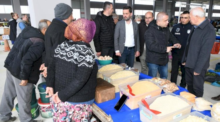 Lapseki kapalı pazar yeri açıldı