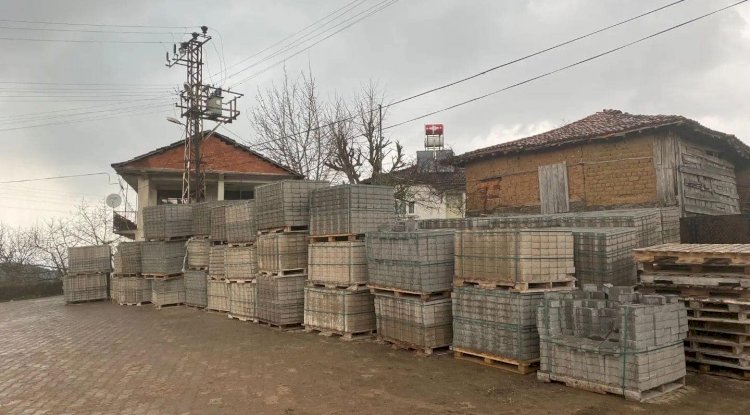 Hacılar Köyü’ne Parke Taşı Döşendi