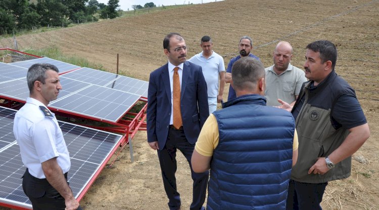 Kaymakam Dolu, Güneş Enerji Sistemini İnceledi