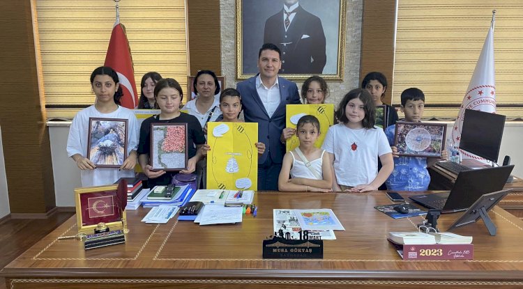 Öğrencilerden Kaymakam Göktaş’a Ziyaret