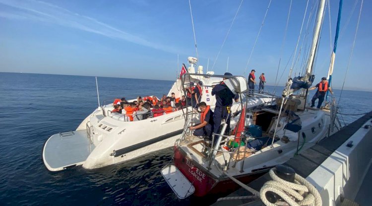 Bozcaada’da açıklarında 25 kaçak göçmen yakalandı