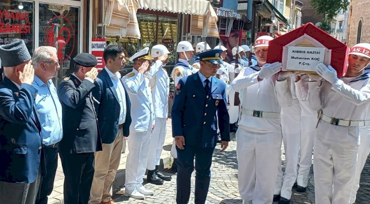 Kıbrıs gazisi Bayramiç’te dualarla uğurlandı
