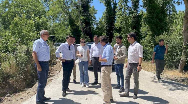 Köy yatırımlarını incelendi