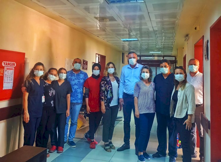 Hastanedeki hemşehrilerini unutmadılar 