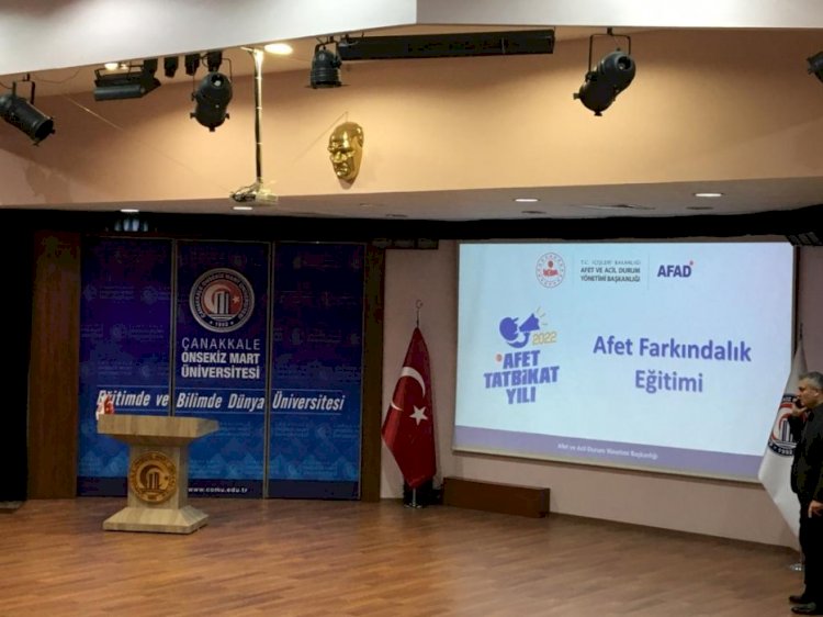 Yenice MYO Afet Farkındalık Eğitimine Katıldı