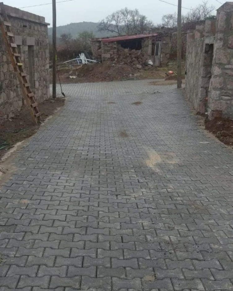 Tamış Köyü’ne parke taşı