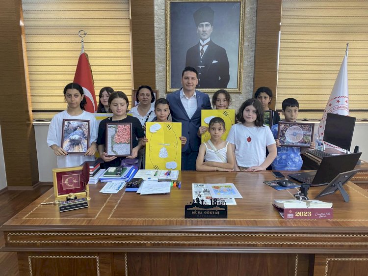 Öğrencilerden Kaymakam Göktaş’a Ziyaret