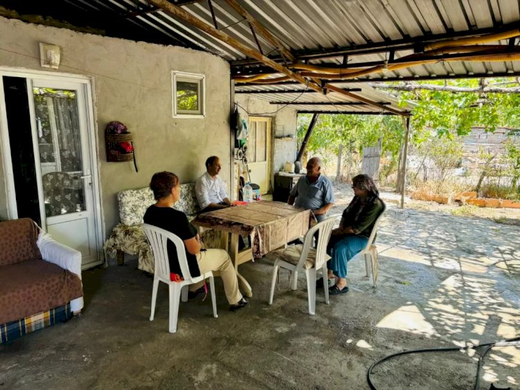 Kaymakam Sak hane ziyaretlerinde bulundu